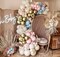 Gender Reveal Balloons Arch DIY Pink And Blue Balloon Garland Double Stuffed Balloons Dusty Pink Blue White Gold Balloon Kit For Gender Reveal Birthday Baby Shower Boho Party Decration